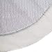 Alice Doria 48 inch Silver and White Christmas Tree Skirt with Silver Wrinkled Satin Layer and White Faux Fur Trim Border
