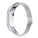 Konikit Bands Compatible Fitbit Alta(HR) Magnetic Straps, Milanese Loop Stainless Steel Metal Replacement Bracelet Strap, Wristbands Accessories for Women Men