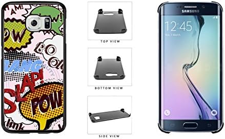 Bang Pow Boom Comic Plastic Phone Case Back Cover For Samsung Galaxy S6 Edge G925 comes with Security Tag and MyPhone Designs(TM) Cleaning Cloth