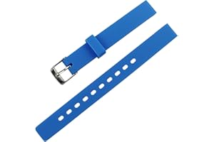 KHZBS Children's Candy Color Silicone Watch Band Waterproof Rubber Strap 12mm