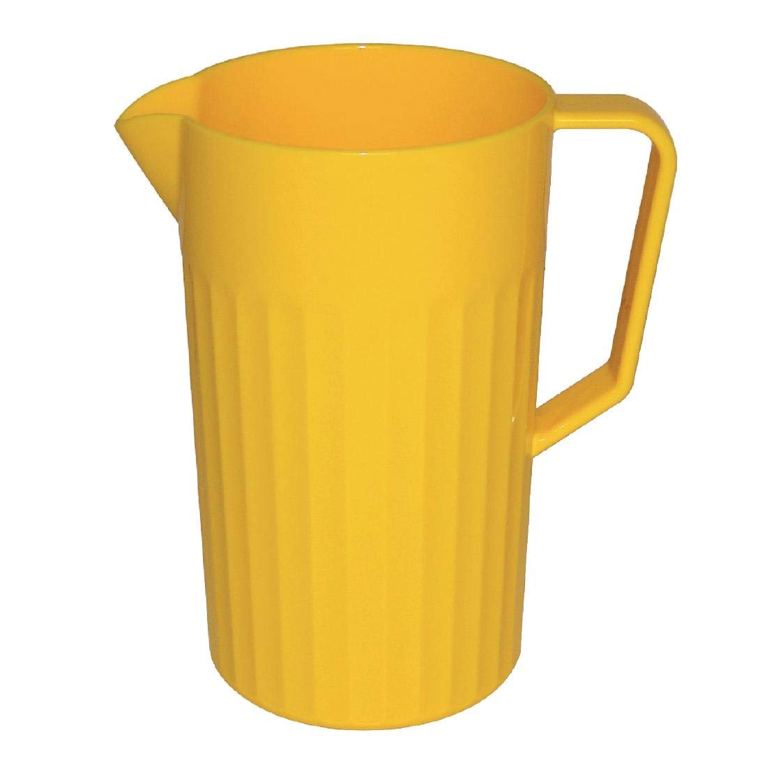 Olympia Kristallon Plastic Jug Yellow 1.4Ltr 47.33fl oz - Reusable Water Jug, Unbreakable for Schools, Hospitals CE278