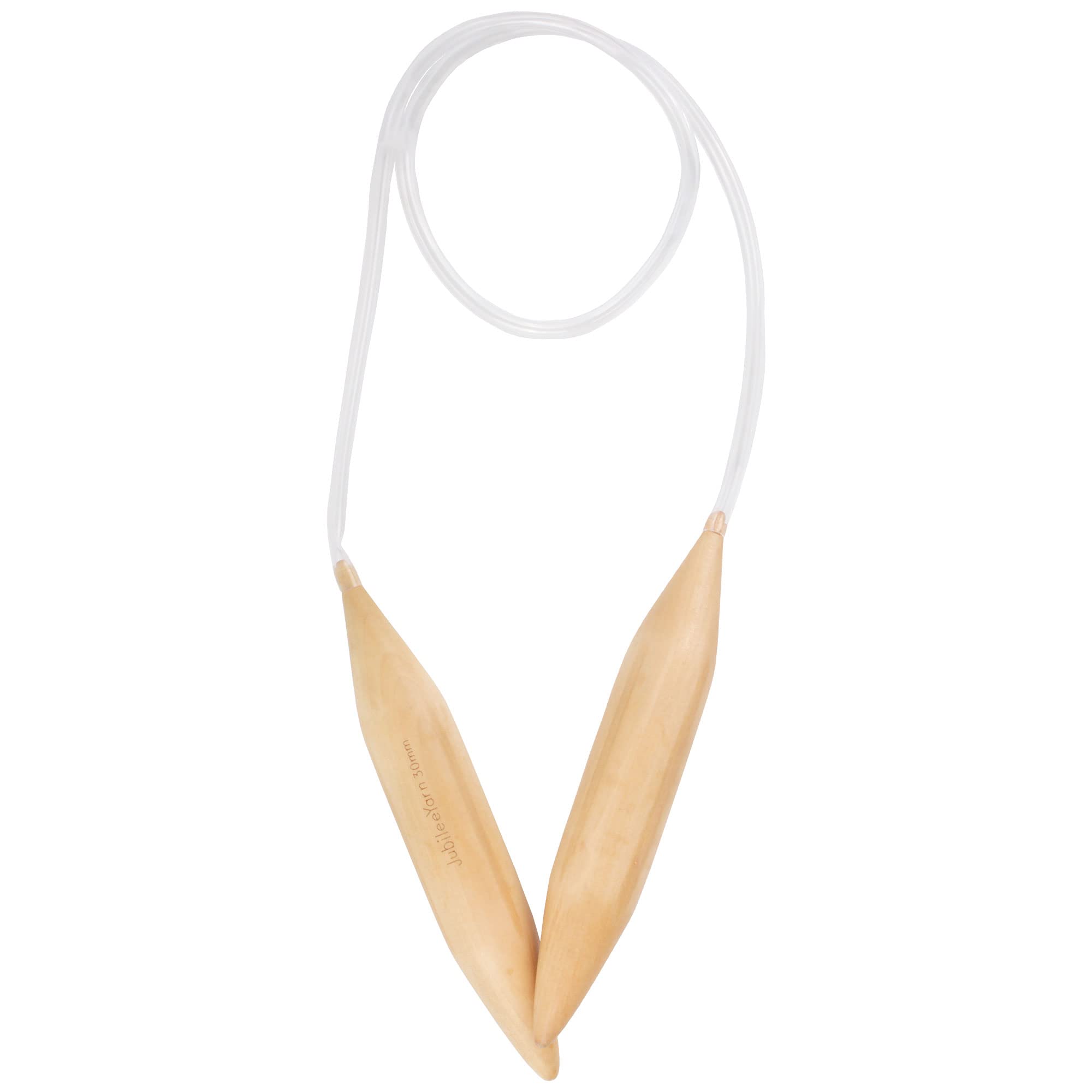 BambooMN JubileeYarn Jumbo Large Bamboo Circular Knitting Needles - US 65 (30mm) - 40"