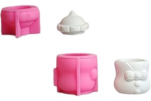 PANGBOER Baby Bottle Shape Silicone Mould with Lid for Baking Candy Jars Making Easy Supplies for Baby Shower Decors