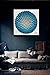 YaSheng Art - 24x24 inch 3D Metallic Bead light Blue Flowers Texture Oil Painting on Canvas Abstract Art Pictures Canvas Wall Art Paintings Modern Home Decor Abstract Paintings Ready to hang