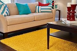 Unique Loom Solid Shag Collection Area Rug