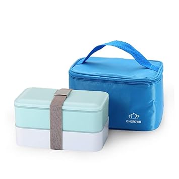 HoEOQeT Fiambrera y Bolsa térmica. Estuche de Moda de Doble ...