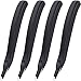 Outus 4 Pieces Magnetic Staple Remover Push Style Remover Easy Staple Remover Tool (Black)