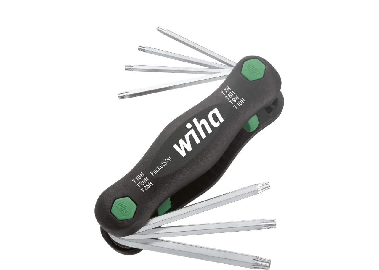 Wiha SB 363TRP7 PocketStar, Red, 7-TLG. TORX Tamper Resistant (mit Bohrung), in Blister (25164)