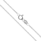 CHOOSE YOUR CLASP Sterling Silver 1.2mm Cable Chain Necklace