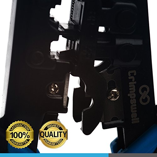 Cable Crimp Tool RJ45 and RJ12, RJ11 Crimper, Cutter, Stripper