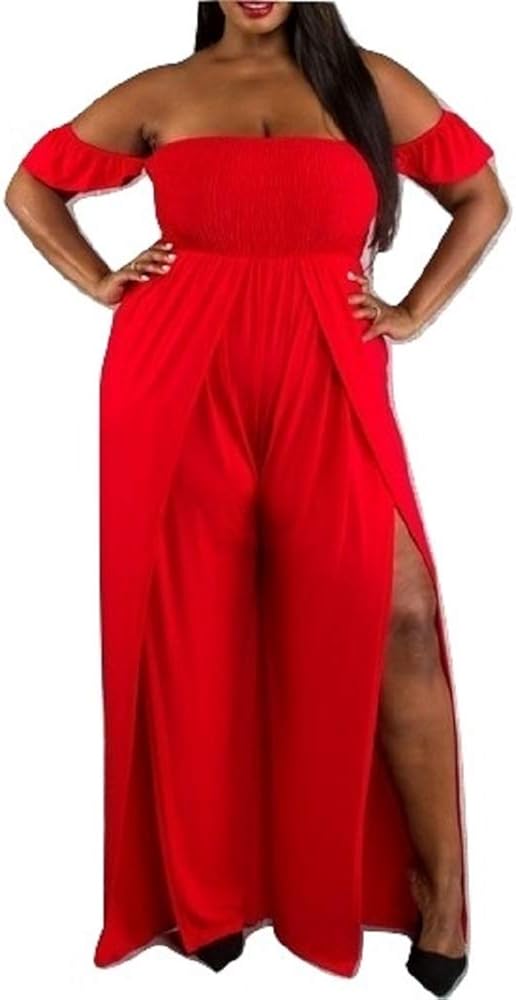 plus size white palazzo jumpsuit