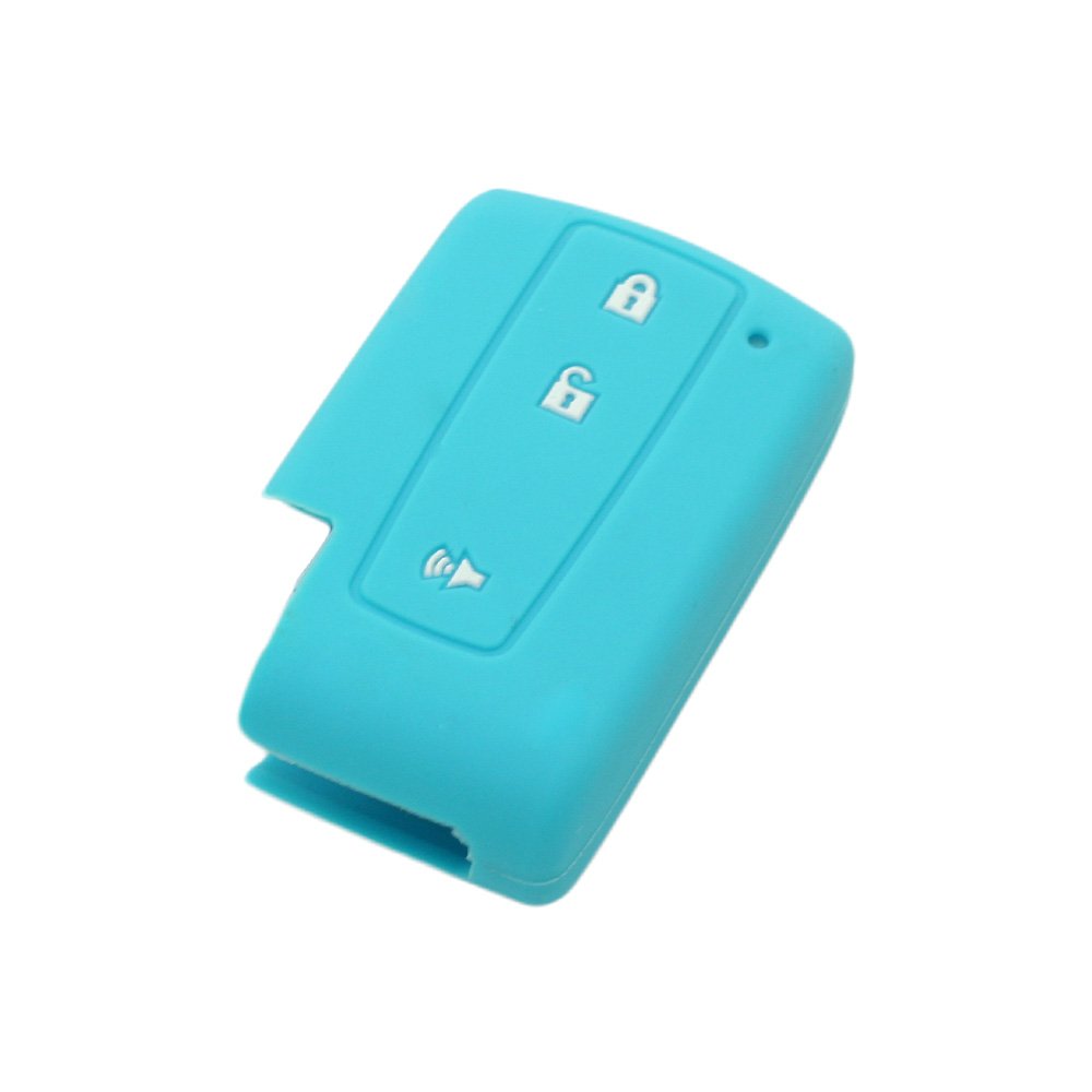 BROVACS Silicone Cover Protector Case Holder Skin Jacket Compatible with TOYOTA 3 Button Smart Remote Key Fob CV2414 Light Blue