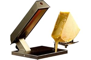YUEWO Raclette Quarter Wheel Cheese Melter Commercial Electric Cheese Machine 600W for Nacho Cheese Wheel Adjustable Angle Ra
