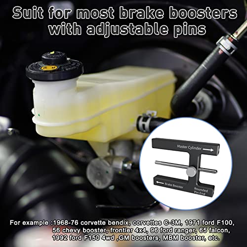 Brake Booster Push Rod Adjustment Tool - Master Cylinder Gauge For Adjustable Brake Pedal Distance, Fits Most GM, Ford, Dodge