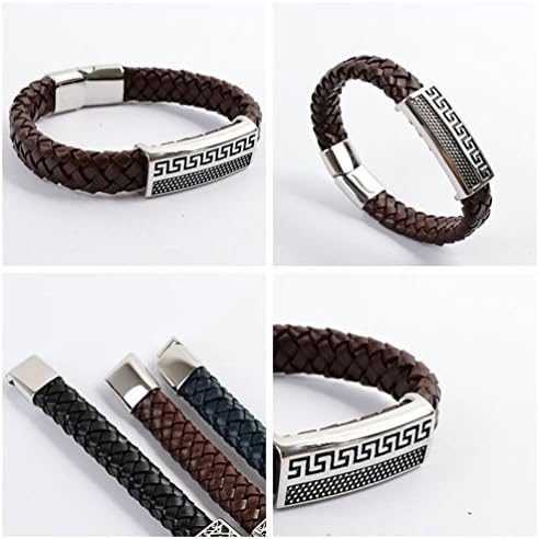 Jewelryfinds High Quality Men Fashion Leather Bracelet Korean Fashion Bracelets