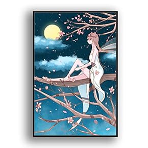Framed Canvas Wall Art for Living Room, Bedroom Flow in The Dream Canvas Prints for Modern Home Decoration Ready to Hang - 16"x24" inches