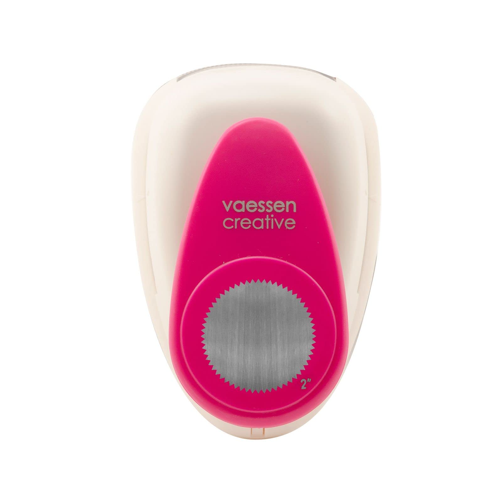 Knurled Circle Punch Jumbo 5 cm/2 ", Pink