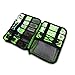 BUBM Universal Electronics Organizer, Travel Gear Bag for Cables, USB Drive Shuttle, External Hard Drive, Plug and More (Medium, Green)