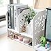 TY ARTS & CULTURE Desktop Organizer, Hollow Pattern Vintage Desk Storage Rack for Women Men and Kids, White Desktop Shelf Organizer for Home Office Desk Furniture