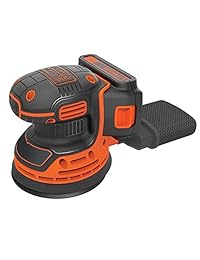 Black & Decker BDCRO20C - Lijadora de órbita aleatoria con batería y cargador (20 V)