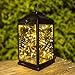 Solar Lights Outdoor 12 Pack Solar Pathway Lights Solar Garden Lights, Warm White Landscape Lighting for Lawn, Patio, Walkway, Driveway (Black)