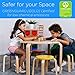 ECR4Kids Bentwood Round Table and Stool Set, Kids Furniture, Assorted, 5-Piece