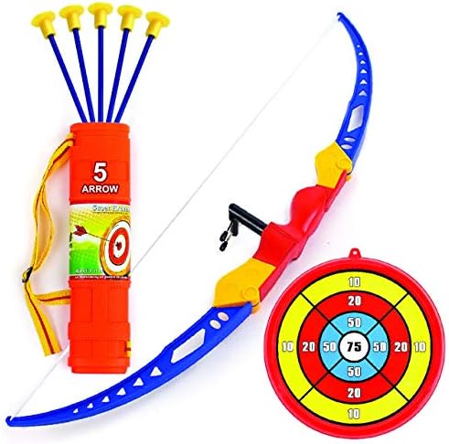 Children Outdoor Archery Set Sucker Bow and Arrow Toys with Light for Boy Girl over 5 Years Olds Green Kepae Bow and Arrow Set for Kids