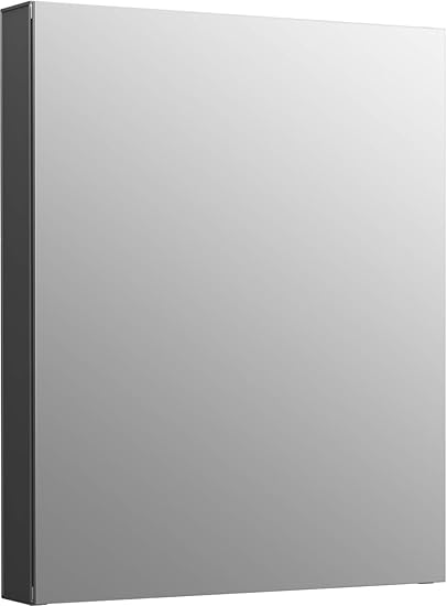 Amazon Com Kohler K 81145 Da1 Maxstow Frameless Surface Mount Bathroom Medicine Cabinet 20 X 24 Dark Anodized Aluminum Home Improvement