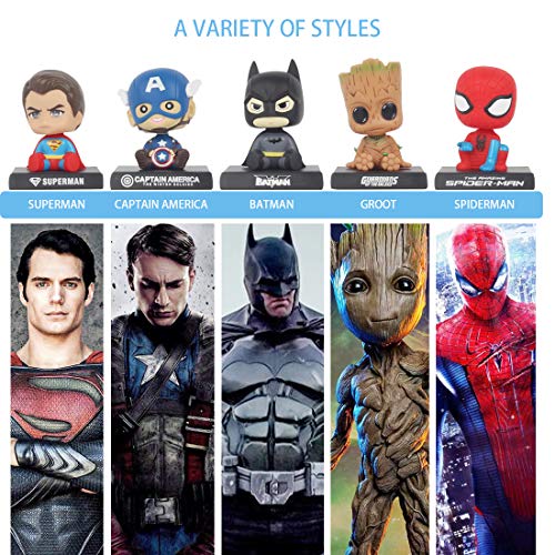 Coolgu Superhero Marvel-Hero Cartoon Cute Model Collectible Toy, Car Decoration Mobile Phone Holder  - //coolthings.us