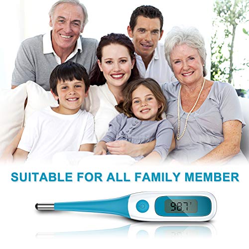 Vibeey Digital Oral Thermometer for Fever Flexible Accurate Reading