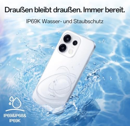 Reno16 F 5G Smartphone 8+256GB 6500mAh 120Hz 50MP, Pop White