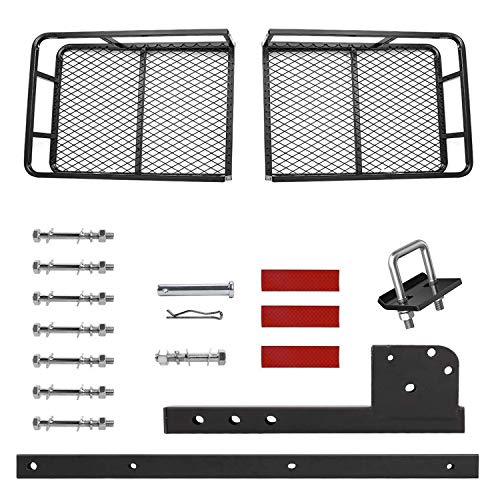 CAR DRESS Hitch Cargo Carrier 47.5"(L) x 60"(W) x 9"(H) Luggage Rack 500 lbs Capacity Fits 2" Receiver with Hitch Tightener Black - Thumbnail 6