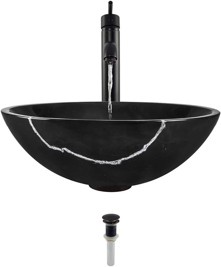 Fishional Store For Sale 851 Black Marble Vessel Sink Antique Bronze Bathroom Ensemble With 718 Vessel Faucet Bundle 4 Items Sink Faucet Pop Up Drain And Sink Ring Best Offer Eascout Org Hk