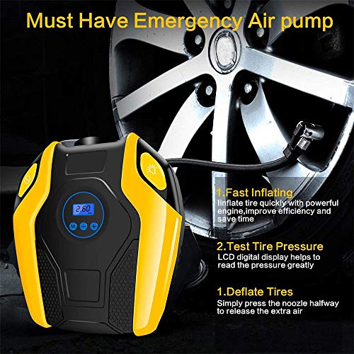 image for Bouanq Air Compressor Tire Inflator, 12V 150PSI Car Portable Electric 