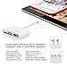 SD Card Reader, Digital Camera Reader Adapter Cable, Tail Camera Card Reader for Hunting, Lighting to SD Card Camera Reader, SD/TF Card Reader No App Needed, Support iOS 12 & Before