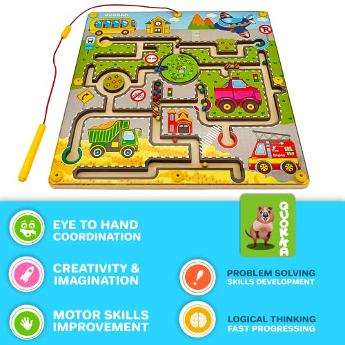 Maze Toddler Board Games for 2 3 Year Olds Blue Travel Toys