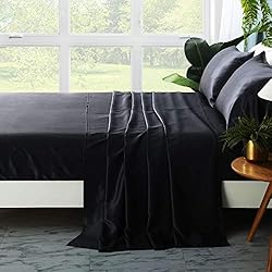 ZIMASILK 4 Pcs 100% Mulberry Silk Bed Sheet Set,All