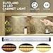 Under Cabinet Light, Elfeland 24 LED Touch Tap Closet Lights 3 Levels Dimmable Touch Sensor Connectable Under Cabinet Lighting LED Push Light for Wardrobe Cupboard Desk Lamp Kitchen Study Dormitory