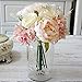 Yamalans 1 Bouquet Artificial Peony Rose Flower Lifelike Plant DIY Wedding Party Home Hotel Cafe Decor Champagne