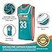 AFLGO Moon #33 Flint Tropics Basketball Jersey S-XXXL, 90's Clothing Throwback Costume Athletic Apparel Clothing Stitched - Top Bonus Combo Set with Wristbands