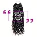 6 Packs Goddess Locs Crochet Hair Wavy Curly Faux Locs Crochet Braids Synthetic Hair Extensions Dreadlocks Crochet Locs Low Temperature Braiding Hair (14