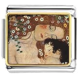 LuckyJewelry Mother & Baby Nomination Etched Italian Charm Sale Cheap fit Bracelet Link