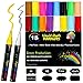 Joyooss 18pcs 6mm Highlighter Fluorescent Liquid Chalk Marker Pen, Highlighters for LED Writing Board - Non-Toxic, Safe & Easy to Use, Neon, Great for All Ages