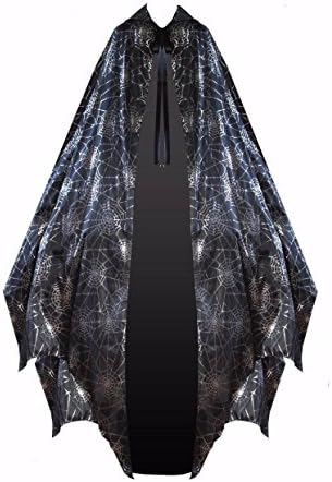Victorian Vagabond Gothic Game of Thrones Spider Spiderweb Steampunk Cape Black