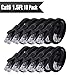 Cat 6 Ethernet Cable 1.5ft (10 Pack) (at a Cat5e Price but Higher Bandwidth) Flat Internet Network Cables - Cat6 Ethernet Patch Cable Short - Black Computer LAN Cable with Snagless RJ45 Connectors