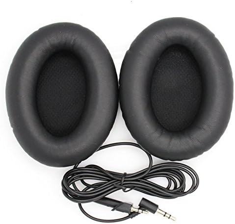 Replacement Ear Pads Cushion &amp; Audio Cable Cord without Mic for Bose Around Ear 2 AE2 AE2i Headphones