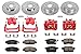 Power Stop KC2742 1-Click Performance Brake Kit with Caliper, Front & Rearthumb 1