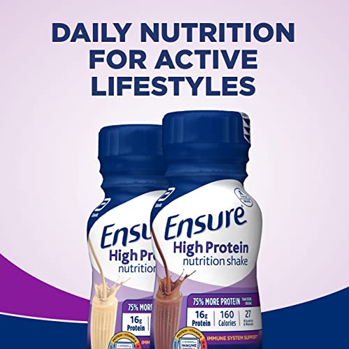 Ensure High Protein Nutritional Shake With 16g Of Protein, ReadytoDrink, Meal Replacement