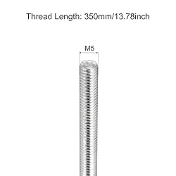 MECCANIXITY Fully Threaded Rod M5 x 350mm 0.8mm