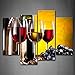 Grape Wine with Cup Wall Art Painting The Picture Print On Canvas Food Pictures for Home Decor Decoration Gift